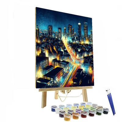 City Lights Nightscape Paint By Color