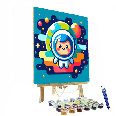 Space Adventure Astronaut DIY Paint By Numbers