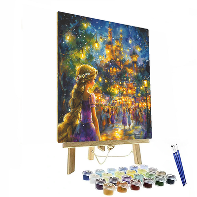 Rapunzel's Radiant Festival - Disney Inspired Paint By Color