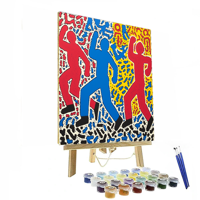 Keith Haring Inspired Urban Jungle Adventure  Painting By Numbers Kit