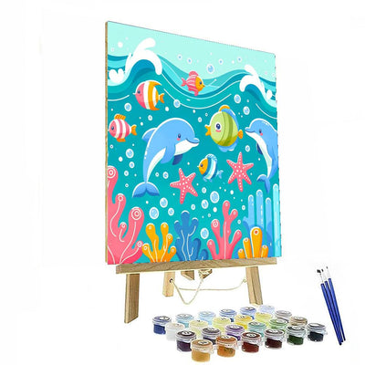 Whimsical Ocean Party DIY Paint By Numbers