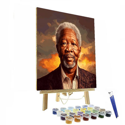 Morgan Freeman: Voice Of Timeless Wisdom Painting Number Kit