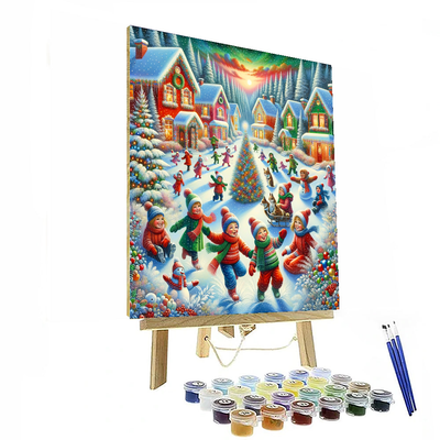 Winter Wonderland Festivity Paint By Color