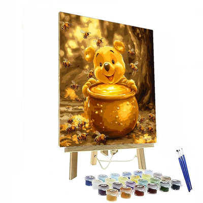 Winnie The Pooh's Honey Pot Lamp - Disney Inspired DIY Paint By Numbers