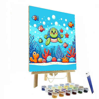 Underwater Safari Paint By Numbers Art