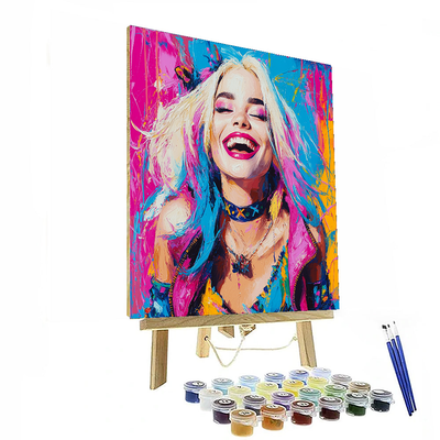 Margot Robbie: Dazzling Beyond The Silver Screen Numbered Painting Kits