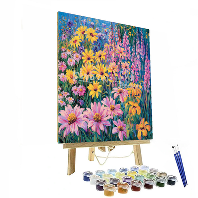 Claude Monet Inspired Vibrant Gardens  Paint By Numbers Art