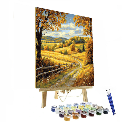 John Constable Inspired Autumnal Harvest  Paint By Color