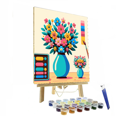 Vibrant Vase Painting By Numbers Kit