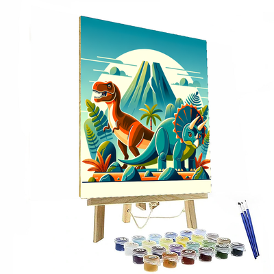 Dino World Paint By Number