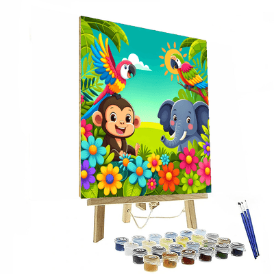 Jubilant Jungle Paint By Numbers Art