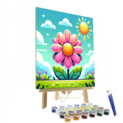 Whimsical Wildflower Number Painting