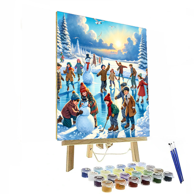 Joyful Winter Games Painting Number Kit