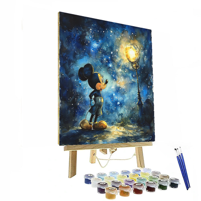 Mickey's Moonlit Magic - Disney Inspired Paint By Color