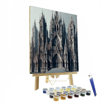 Gothic Cathedral Grandeur Painting By Numbers Kit