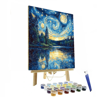 Vincent Van Gogh Inspired Starry Sky Reflections  Paint By Numbers Kits