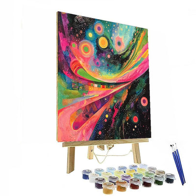 Wassily Kandinsky Inspired Psychedelic Space Odyssey  Painting By Numbers Kit