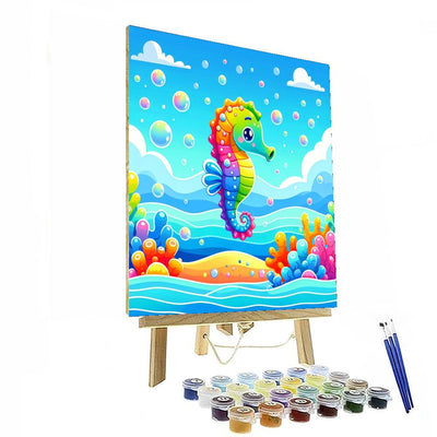 Sociable Seahorse Numbered Painting Kits