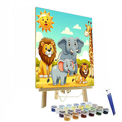 Wildlife Safari Painting Numbered Painting Kits