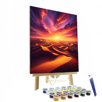 Desert Sunset Splendor Numbered Painting Kits