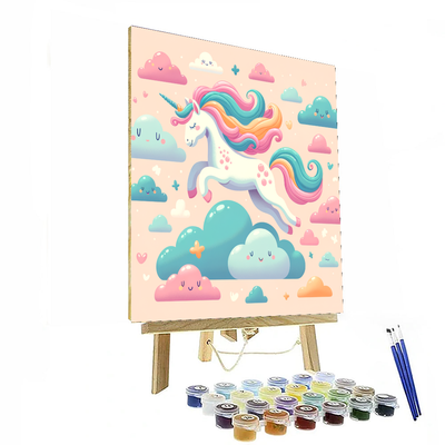 Dreamy Unicorn Ride Painting By Numbers Kit