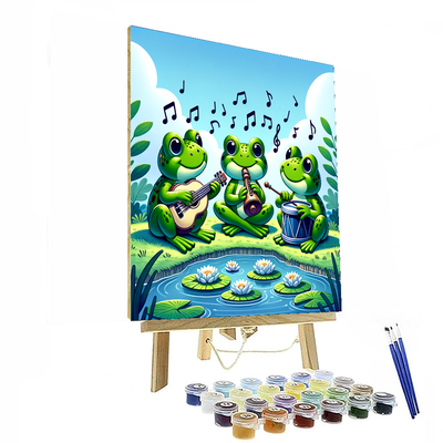 Musical Frogs Painting By Numbers Kit