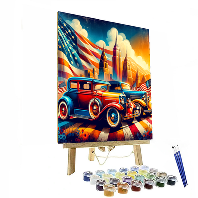 Retro Vintage Cars Paint By Numbers Kits