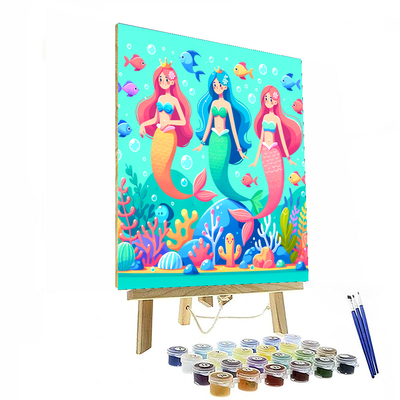 Mystical Mermaid's Lagoon Paint By Numbers Kits