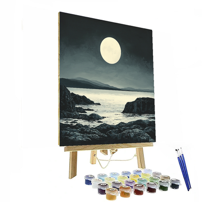 Barbara Hepworth Inspired Minimalist Lunar Surface  Paint By Numbers Kits