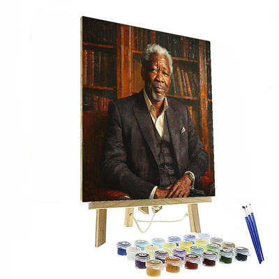 Morgan Freeman: The Resonant Wisdom Of A Legend Painting Number Kit