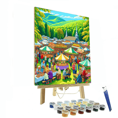 Vermont Maple Festival - Usa Painting By Numbers Kit