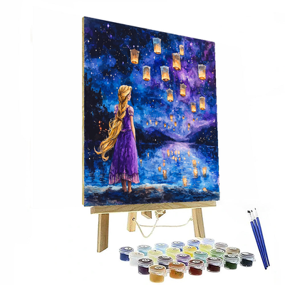 Rapunzel's Dreamy Sky Gazing Tapestry - Disney Inspired Paint By Numbers