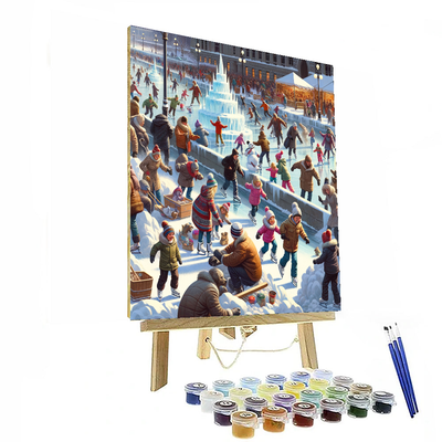 Winterlude - Ottawa, Canada Painting Number Kit