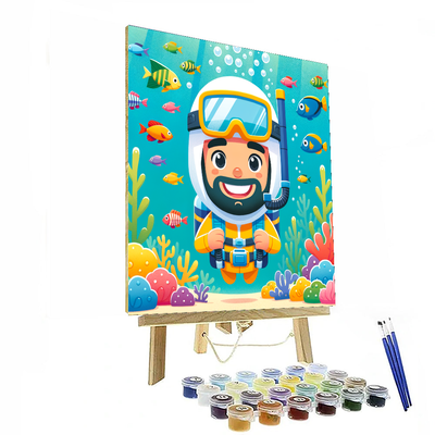 Curious Ocean Explorer Painting By Numbers Kit