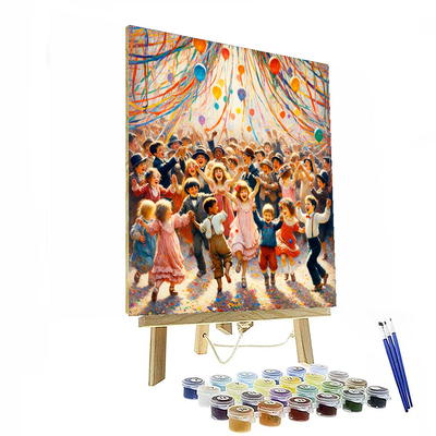 Joyful Festival Celebration Paint By Color