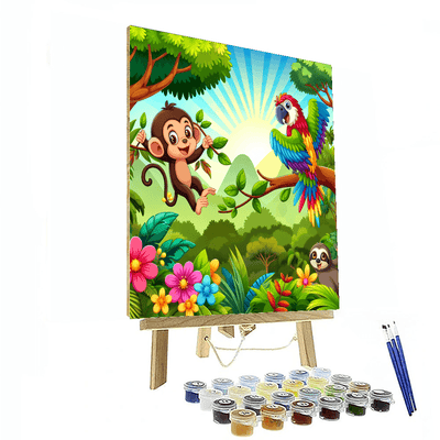 Jubilant Jungle Expedition Painting By Numbers Kit