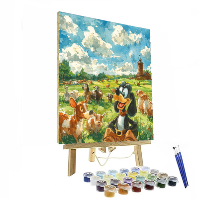 Goofy's Farm Adventure - Disney Inspired Paint By Color