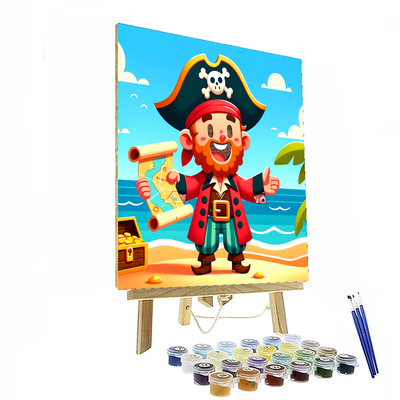 Pirate Treasure Quest DIY Paint By Numbers