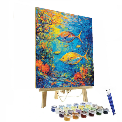 Paul Gauguin Inspired Ocean Depths  Paint By Numbers Art