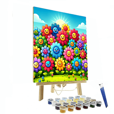 Cheery Spring Flowers Paint By Number