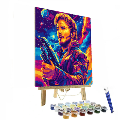 Chris Pratt: The Heroic Heart Of Star-lord Paint By Color