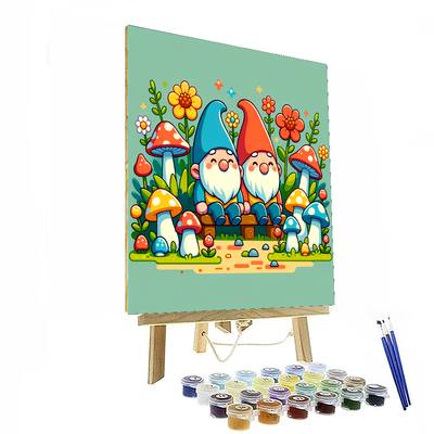 Garden Gnome Friends Paint By Numbers