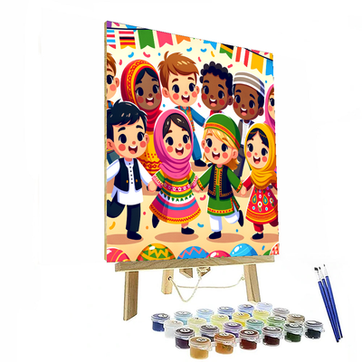 Dancing Around The World Painting By Numbers Kit