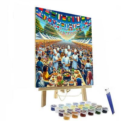 Walt Disney World Epcot International Food And Wine Festival DIY Paint By Numbers