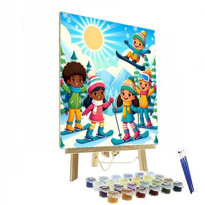 Winter Sports Extravaganza Numbered Painting Kits