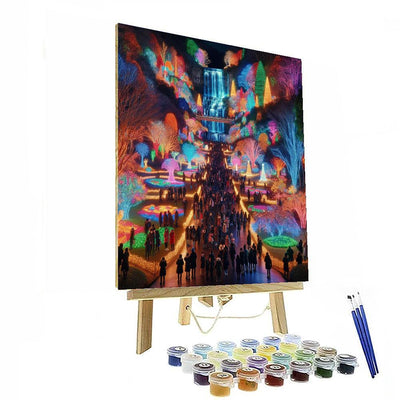 Winter Festival Of Lights - Niagara Falls Numbered Painting Kits