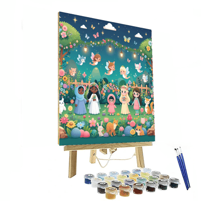 Enchanted Garden Discovery Painting Number Kit