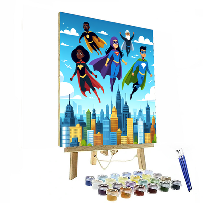 Superhero Squad Mission Painting By Numbers Kit