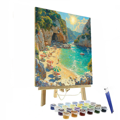 Paleokastritsa Beach Painting By Numbers Kit