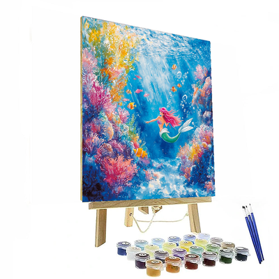 Ariel's Magical Seaside - Disney Inspired Painting By Numbers Kit